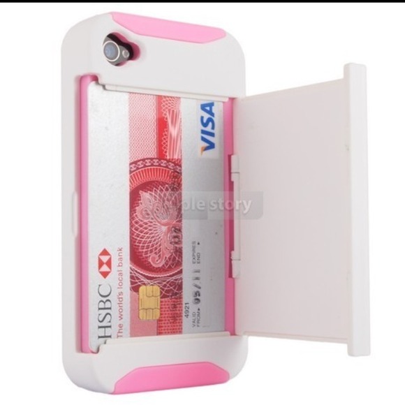 Pink & White iPhone 4/4s case