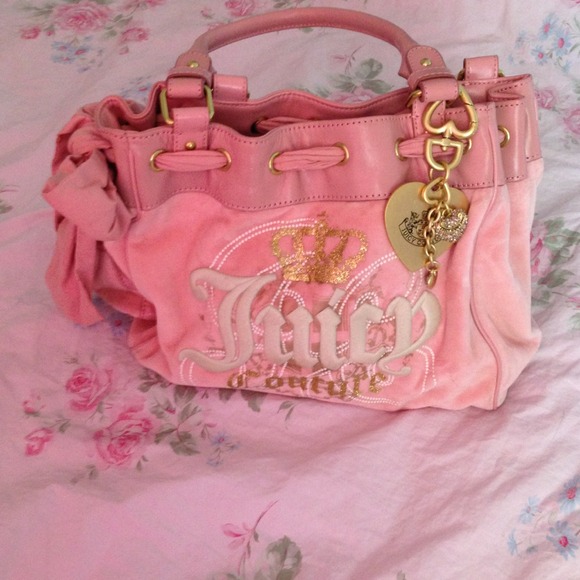 Original Juicy Couture velour daydreamer tote