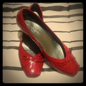 SOLD...Jessica Simpson red shoes