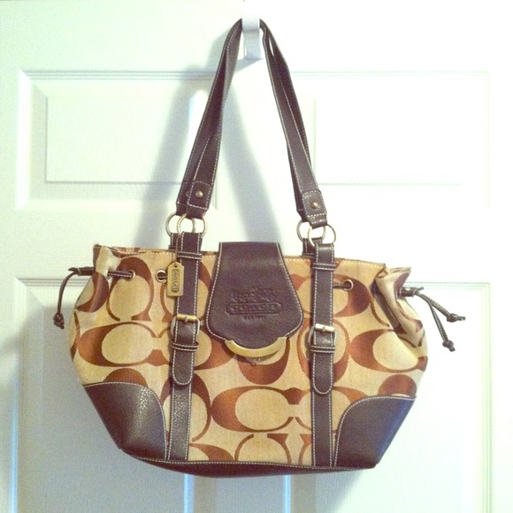 COACH large brown satchel