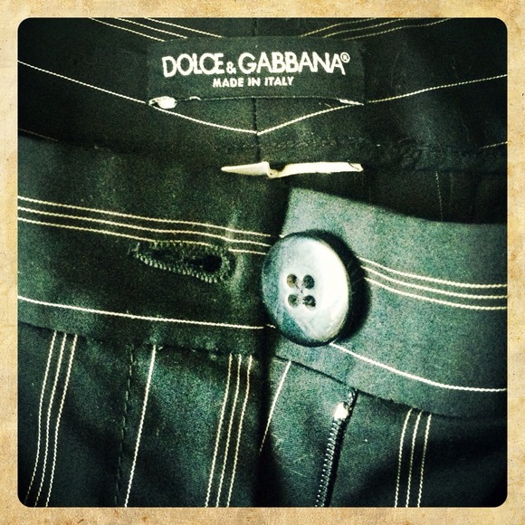 Dolce & Gabbana Pants - Dolce & Gabbana Black Label Striped Trousers