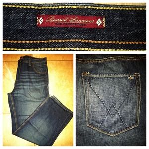 Russell Simmons Argyle Culture Men's Bcut jeans 38
