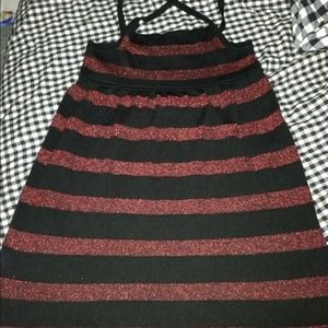 Black & Red Striped Dress