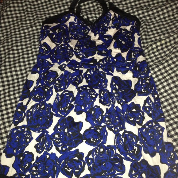 Blue Floral Dress - Picture 1 of 1