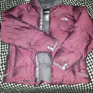 Maroon North Face Jacket