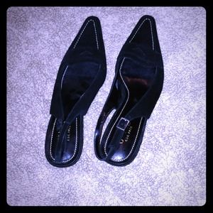 ✂REDUCED✂New Chaps sling back suede heels