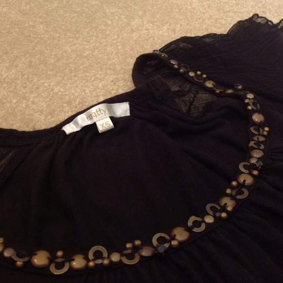 ❌SOLD IN BUNDLE❌Matty M Flutter Sleeve Shirt - Picture 4 of 4