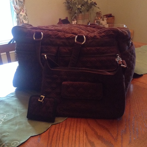 NEW Vera Bradley w overnight bag set