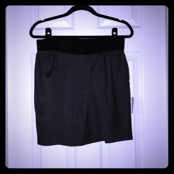 Grey, Light Tweed Tulip Skirt