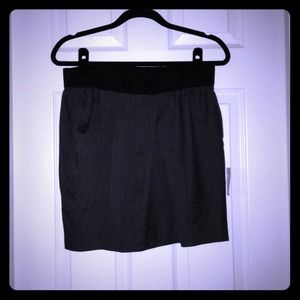 Grey, Light Tweed Tulip Skirt