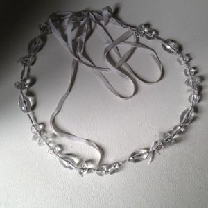 J.Crew Clear Beaded Necklace