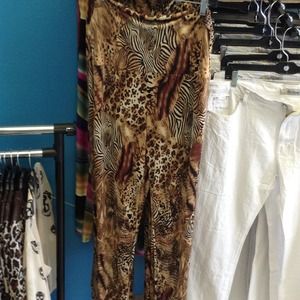 Plus size high waist Animal print leggings