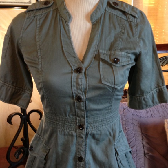 🎉SOLD🎉Anthropologie maeve shirt dress - Picture 2 of 4
