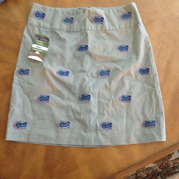 Khaki UF gators skirt