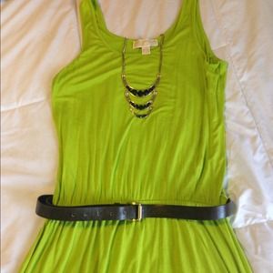 REDUCED !!!Michael Kors lime green dress