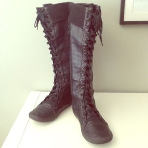 Lace-up Knee High Boots by Blowfish
