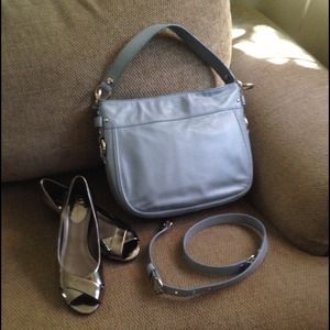 Coach Leather Light Blue Convertible Cross Body💐