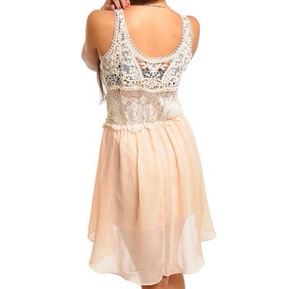 Ivory and Peach Dress - Picture 2 of 4