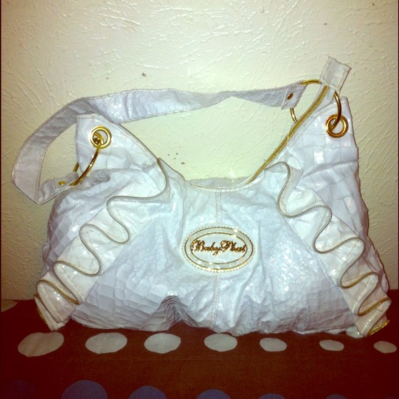 ✨RESERVED✨ White Baby Phat Purse / Handbag