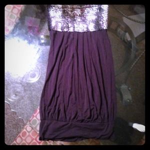 Gray sparkle tube dress size XS