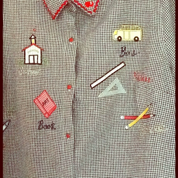 DONATED SHORT SLEEVE BLOUSE - Picture 1 of 4