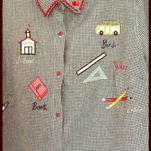 DONATED SHORT SLEEVE BLOUSE