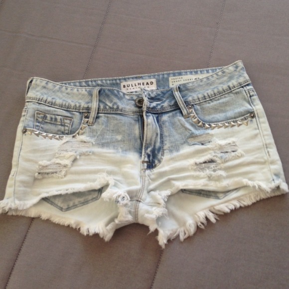 Dip dye denim bullhead shorts
