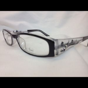 Eyeglass frames. Clear with cool detail!