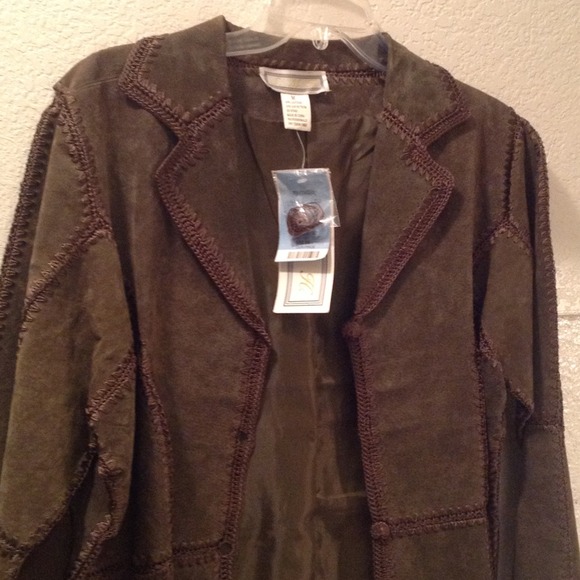 Long Green Suede Coat