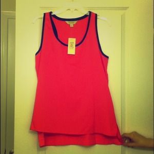 Flowy hot pink tank top