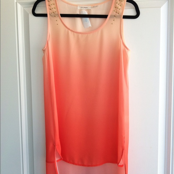 Ombré tank with studs