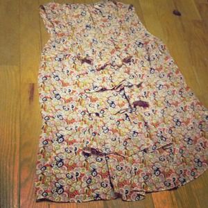 Anthropologie Floral Blouse