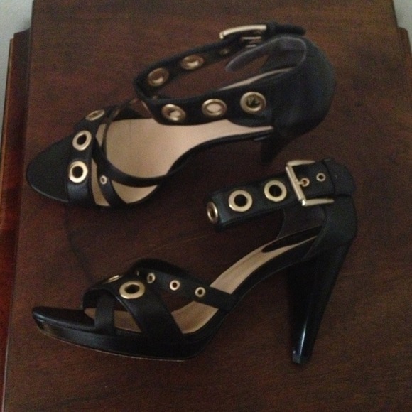 Cole Haan Air Whitney Black High Sandal - Picture 2 of 4