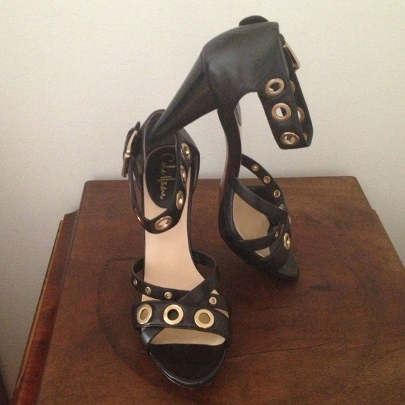 Cole Haan Air Whitney Black High Sandal - Picture 3 of 4