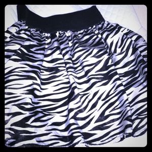 Zebra skirt