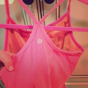 Lululemon hot pink racerback top with