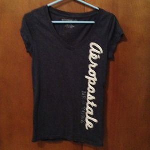 blue Aeropostale V-neck