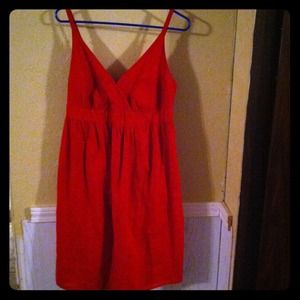 Red summer dress