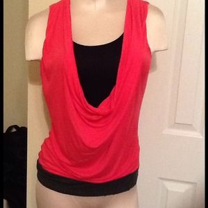 Drape front top by rendezvous