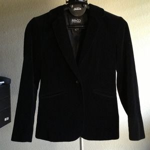 🌿🌹Classic Velvet NY&CO Black Blazer 6🌹🌿