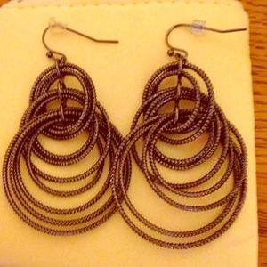 Lia Sophia sparkly/gray earrings