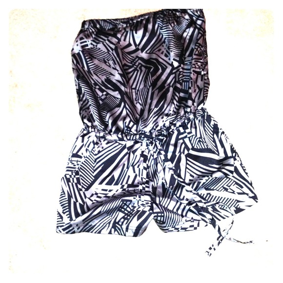 Black and Grey Guess Romper