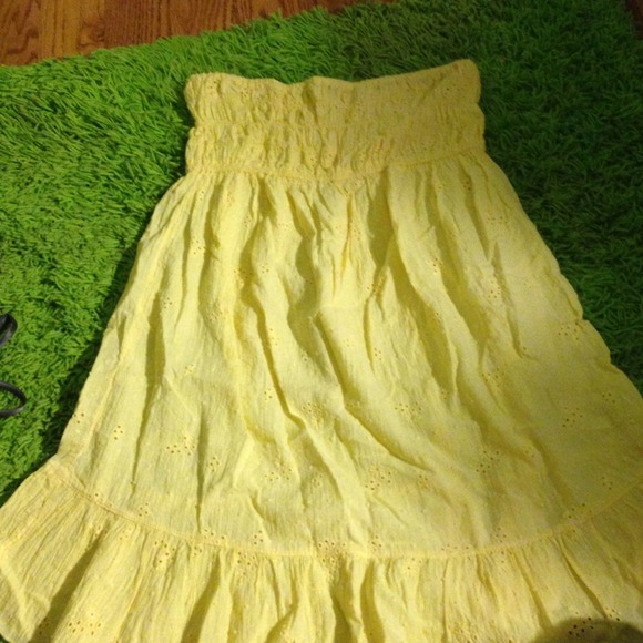 yellow dress coverup