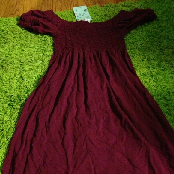 dark fuchsia dress