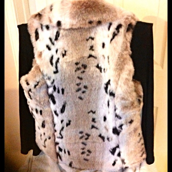 π₯"PM EDITOR PICK & HPπ₯ REVERSIBLE FAUX FUR VEST! - Picture 2 of 4