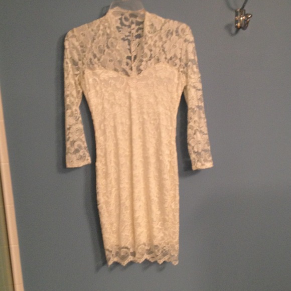 White lace dress