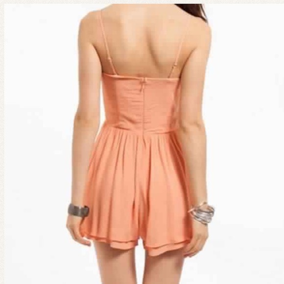 DONATED ββPeach Embellished Romper!!!! - Picture 2 of 4