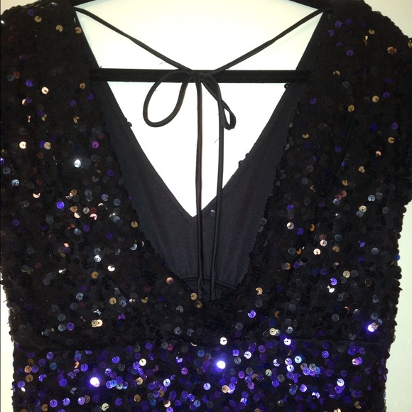 ♦️SOLD♦️Sparkle Sequin Ombré Dress - Picture 3 of 4
