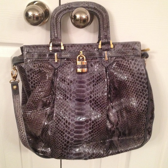 Snake skin purse gray - Picture 1 of 4