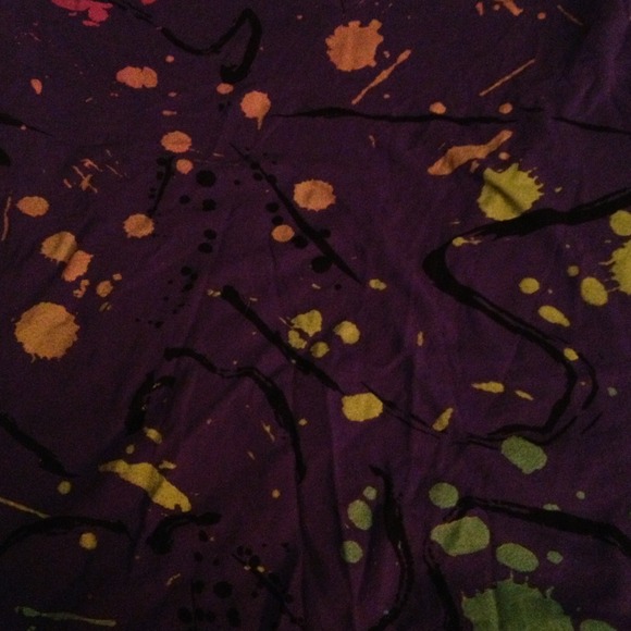 Purple splatter tshirt, from pacsun, size M - Picture 2 of 2